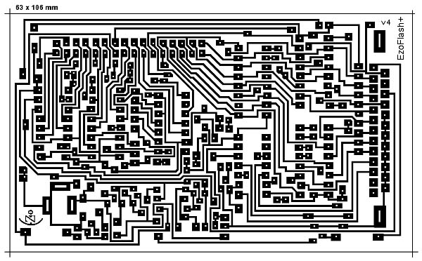 EZoFlash+ 4v4 Печатная плата