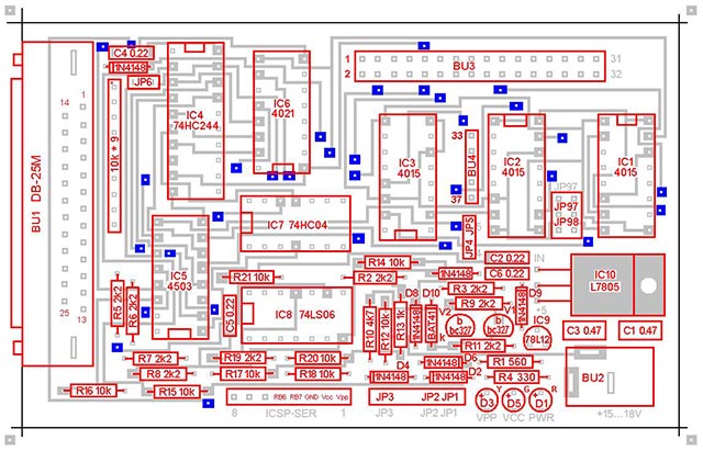 EZoFlash4v5 Component layout